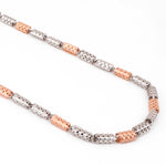 Rugged Link Dual-Tone Men's Silver Chain - Diavo Jewels