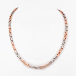 Nomad Wanderer Curb Two Tone Men's Silver Chain - Diavo Jewels