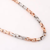 Nomad Wanderer Curb Two Tone Men's Silver Chain - Diavo Jewels