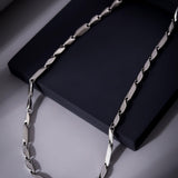 Elite Zen Rhodium Plated Men's Silver Chain - Diavo Jewels