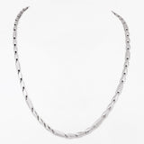 Elite Zen Rhodium Plated Men's Silver Chain - Diavo Jewels