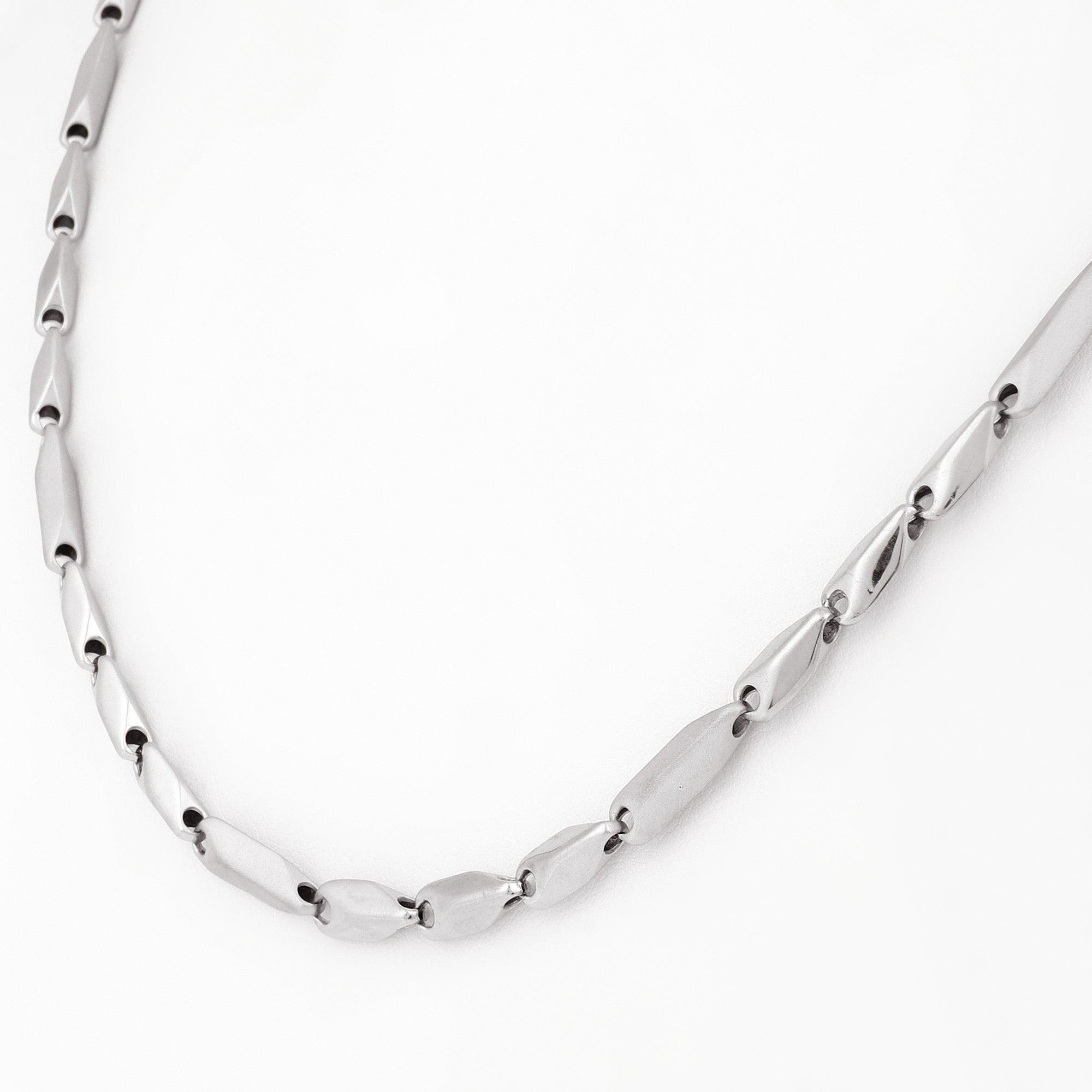 Elite Zen Rhodium Plated Men's Silver Chain - Diavo Jewels