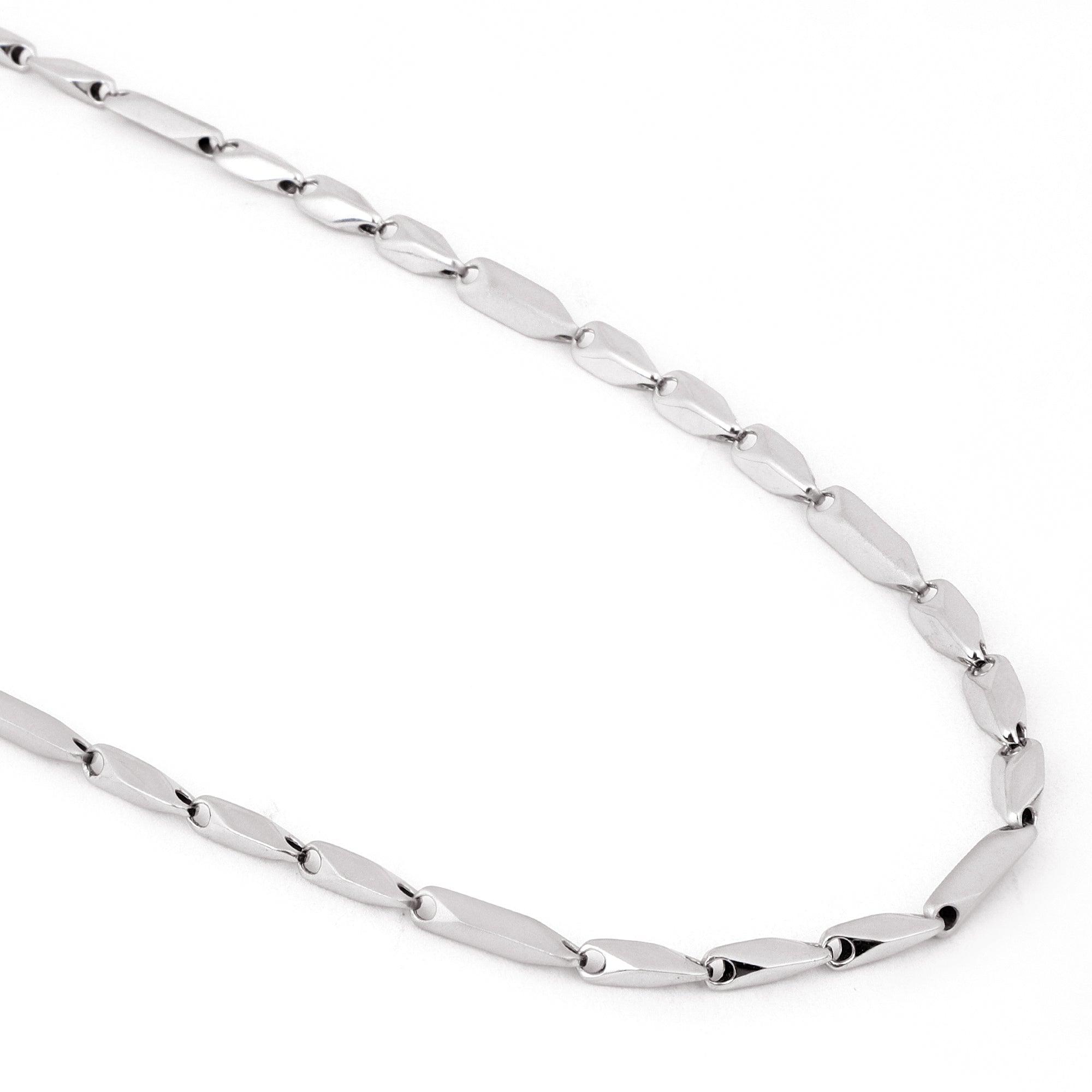 Elite Zen Rhodium Plated Men's Silver Chain - Diavo Jewels