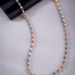 Odyssey Pyramid Two Tone Men's Silver Chain - Diavo Jewels