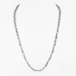 Phantom Stealth Curb Rhodium Plated Men's Silver Chain - Diavo Jewels