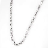 Phantom Stealth Curb Rhodium Plated Men's Silver Chain - Diavo Jewels