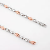 Phantom Stealth Curb Two Tone Men's Silver Chain - Diavo Jewels