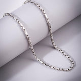 Corsair Rhodium-Plated Men's Silver Chain - Diavo Jewels