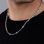 Corsair Rhodium-Plated Men's Silver Chain - Diavo Jewels