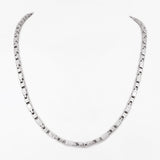 Corsair Rhodium-Plated Men's Silver Chain - Diavo Jewels