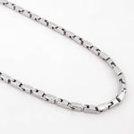 Corsair Rhodium-Plated Men's Silver Chain - Diavo Jewels