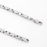 Corsair Rhodium-Plated Men's Silver Chain - Diavo Jewels