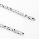 Corsair Rhodium-Plated Men's Silver Chain - Diavo Jewels