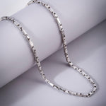 Corsair Rhodium-Plated Men's Silver Chain - Diavo Jewels