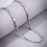 Corsair Rhodium-Plated Men's Silver Chain - Diavo Jewels