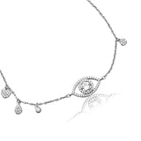 Evelyn Iris Silver Anklet