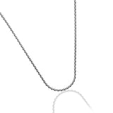 Lattice Crest Men's Silver Chain