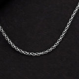 Lattice Crest Men's Silver Chain