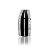 The Noir Valor Men's Silver Ring