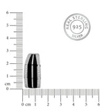 The Noir Valor Men's Silver Ring