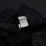 The Zenith Grid Men's Silver Ring
