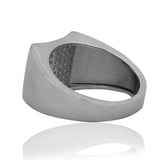 The Zenith Grid Men's Silver Ring