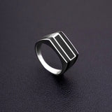 Luxe Ridge Men's Silver Ring