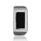 Tranquil Stalwart Men's Silver Ring