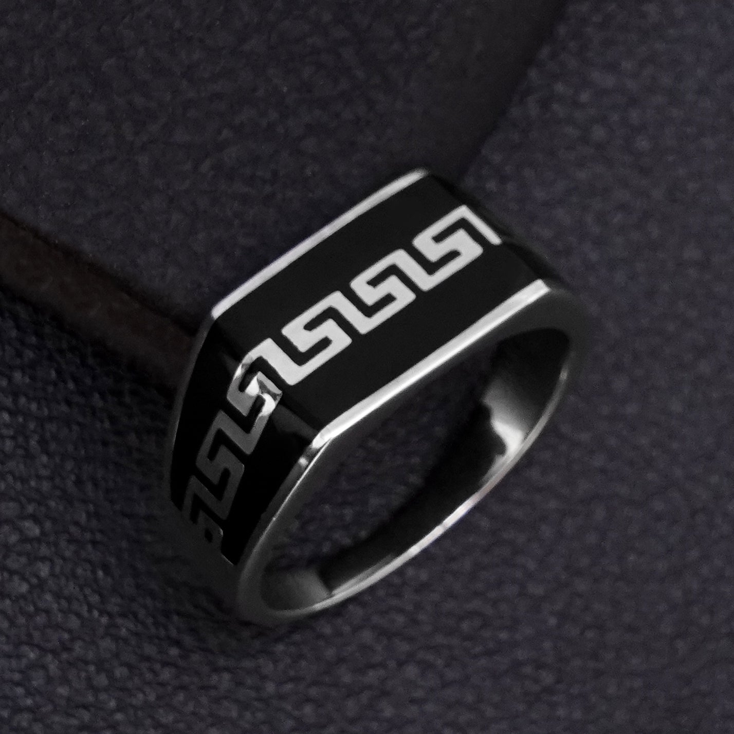 Signet Haven Silver Men's Ring
