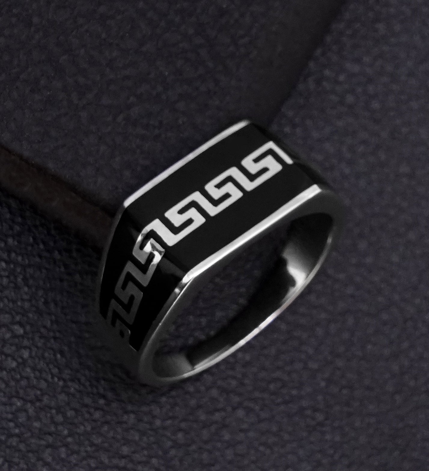 Signet Haven Silver Men's Ring