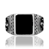 Stallion Crest Men's Silver Ring