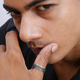 Zenith Cirque Men's Silver Ring