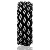 Vanguard Braided Men's Silver Ring