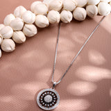 Mystic Mandala Silver Necklace