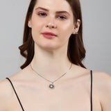 Mystic Mandala Silver Necklace