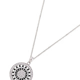 Mystic Mandala Silver Necklace