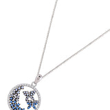 Azure Dreamflight Halo Silver Necklace
