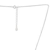 Petal & Plume Drop Silver Necklace Set