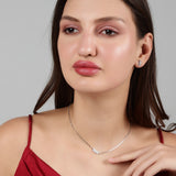 The Aetherial Leaf Silver Necklace Set