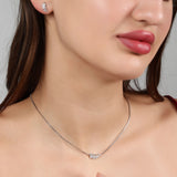 The Aetherial Leaf Silver Necklace Set