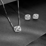 The Eliana Graceful Silver Necklace Set
