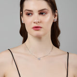 The Eliana Graceful Silver Necklace Set