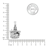 Divine Saraswati Sterling Silver Pendant