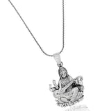 Divine Saraswati Sterling Silver Pendant
