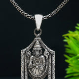 Tirupati Balaji Iconic Silver Pendant
