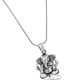 Bal Ganesh Deific Silver Pendant