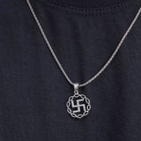 Sacred Swastik Silver Pendant