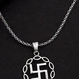 Sacred Swastik Silver Pendant