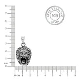 Roaring Lion Men's Silver Pendant