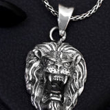 Roaring Lion Men's Silver Pendant